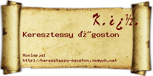 Keresztessy Ágoston névjegykártya